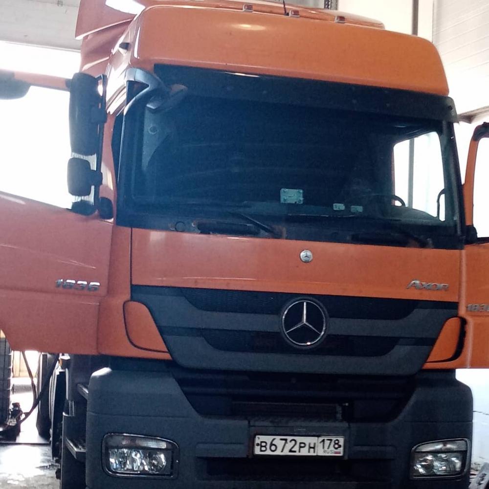 Установка ДУТ и ГЛОНАСС мониторинга на Mercedes-Benz Axor 1836 Установка ДУТ и ГЛОНАСС мониторинга на Mercedes-Benz Axor 1836